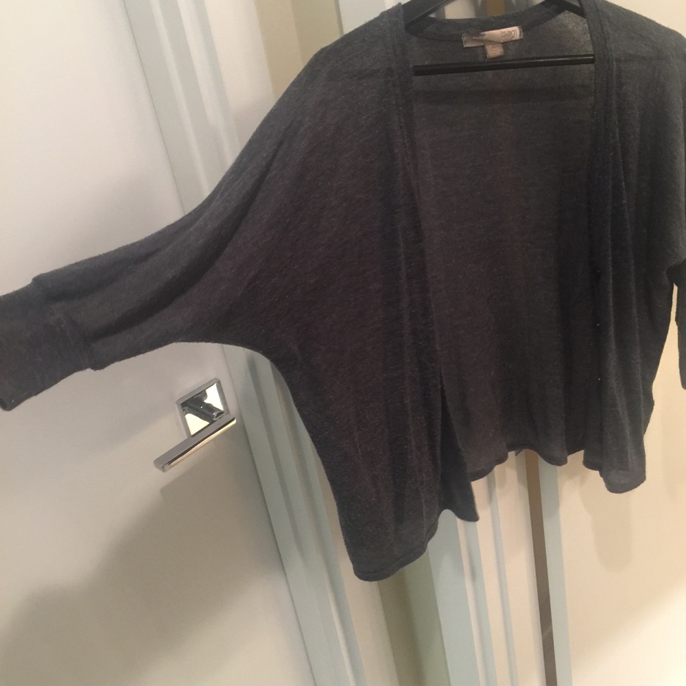Dolman Sleeve grey cardigan slouchy small - Picture 4 of 8